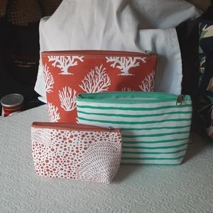 3 Piece Cotton Canvas Zip Set